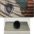 Massachusetts/American Flag Novelty Metal Hat Pin