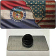 Missouri/American Flag Novelty Metal Hat Pin