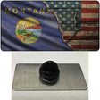 Montana/American Flag Novelty Metal Hat Pin