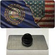 New Hampshire/American Flag Novelty Metal Hat Pin