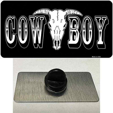 Cowboy Longhorn Skull Novelty Metal Hat Pin