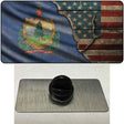 Vermont/American Flag Novelty Metal Hat Pin