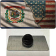 West Virginia/American Flag Novelty Metal Hat Pin