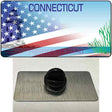 Connecticut Preserve with American Flag Novelty Metal Hat Pin