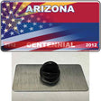 Arizona Centennial American Flag Novelty Metal Hat Pin