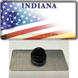 Indiana Bicentennial with American Flag Novelty Metal Hat Pin