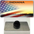 Indiana Amber Waves Plate American Flag Novelty Metal Hat Pin