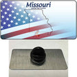 Missouri Show Me with American Flag Novelty Metal Hat Pin