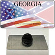 Georgia Confederate Flag American Flag Novelty Metal Hat Pin