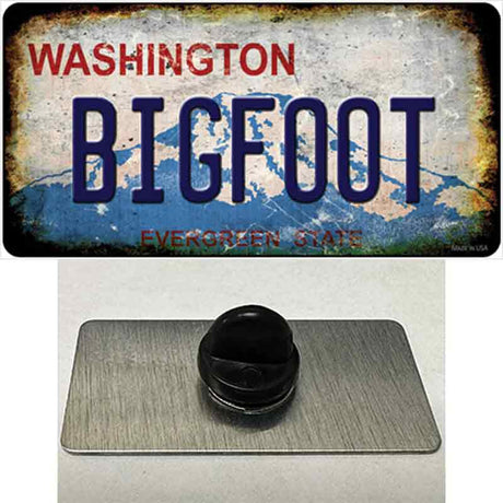 Bigfoot Washington Rusty Novelty Metal Hat Pin