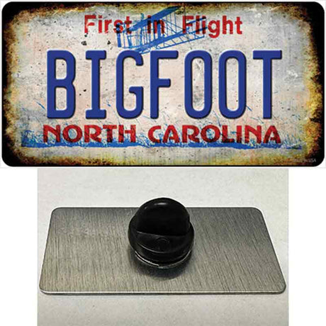 Bigfoot North Carolina Novelty Metal Hat Pin Tag