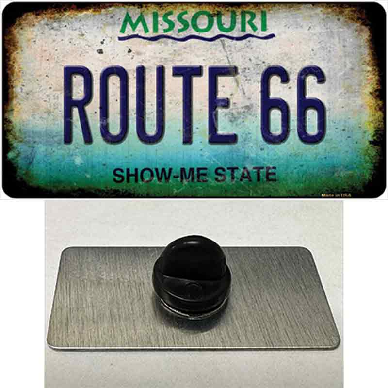 Route 66 Missouri Rusty Novelty Metal Hat Pin
