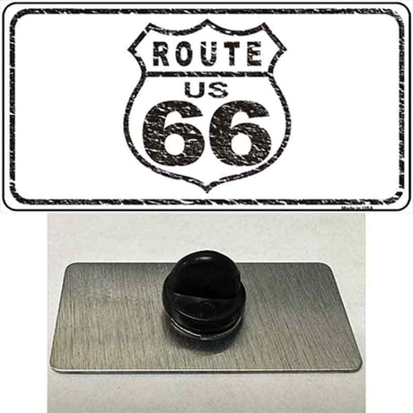 Route 66 Distressed Novelty Metal Hat Pin