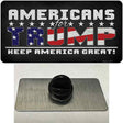 Americans For Trump Novelty Metal Hat Pin