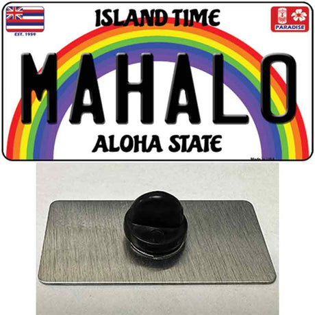 Mahalo Hawaii Novelty Metal Hat Pin