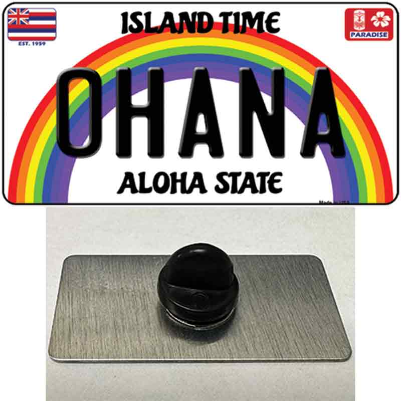 Ohana Hawaii Novelty Metal Hat Pin