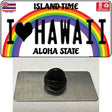 I Love Hawaii Novelty Metal Hat Pin