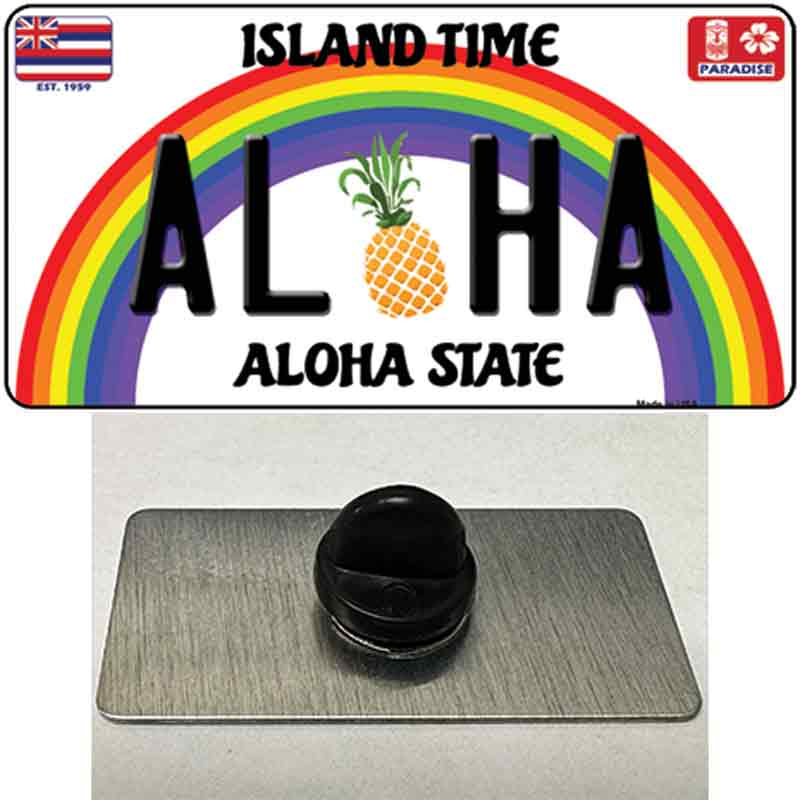 Aloha Pineapple Hawaii Novelty Metal Hat Pin