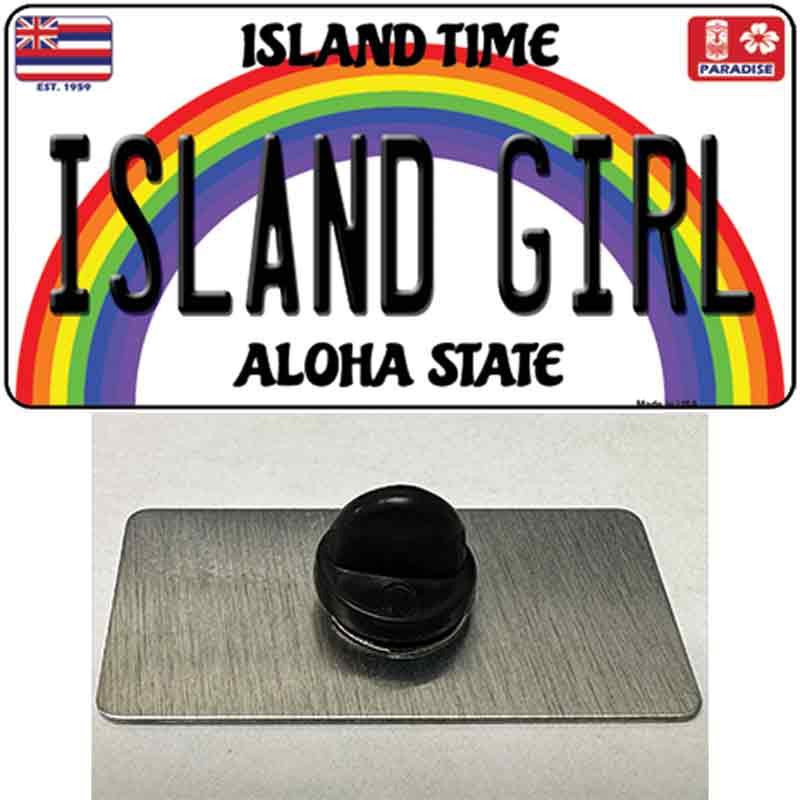 Island Girl Hawaii Novelty Metal Hat Pin