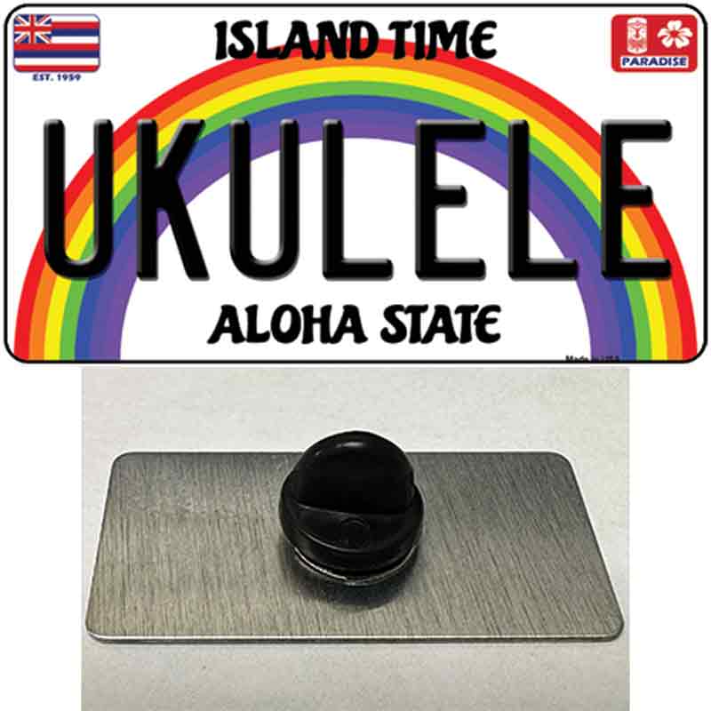 Ukulele Hawaii Novelty Metal Hat Pin