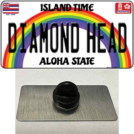 Diamond Head Hawaii Novelty Metal Hat Pin