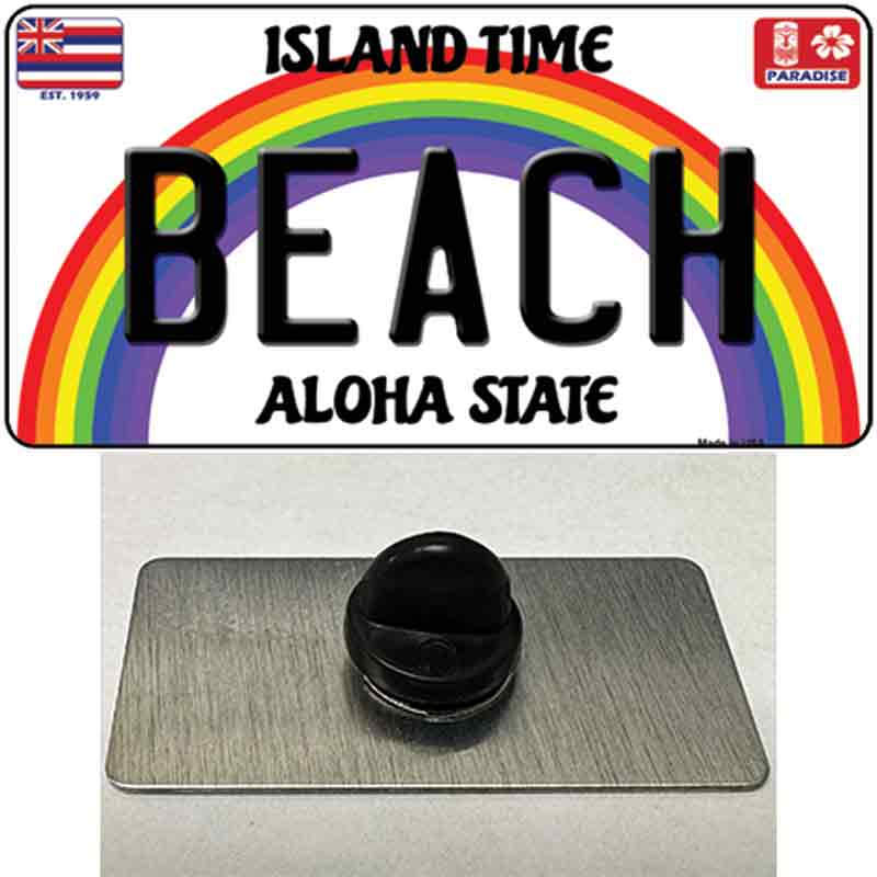 Beach Hawaii Novelty Metal Hat Pin