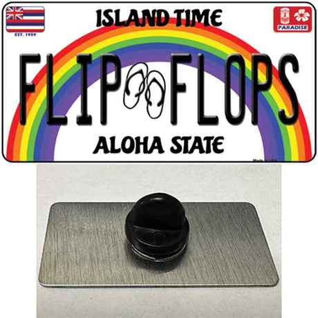 Flip Flops Hawaii Novelty Metal Hat Pin