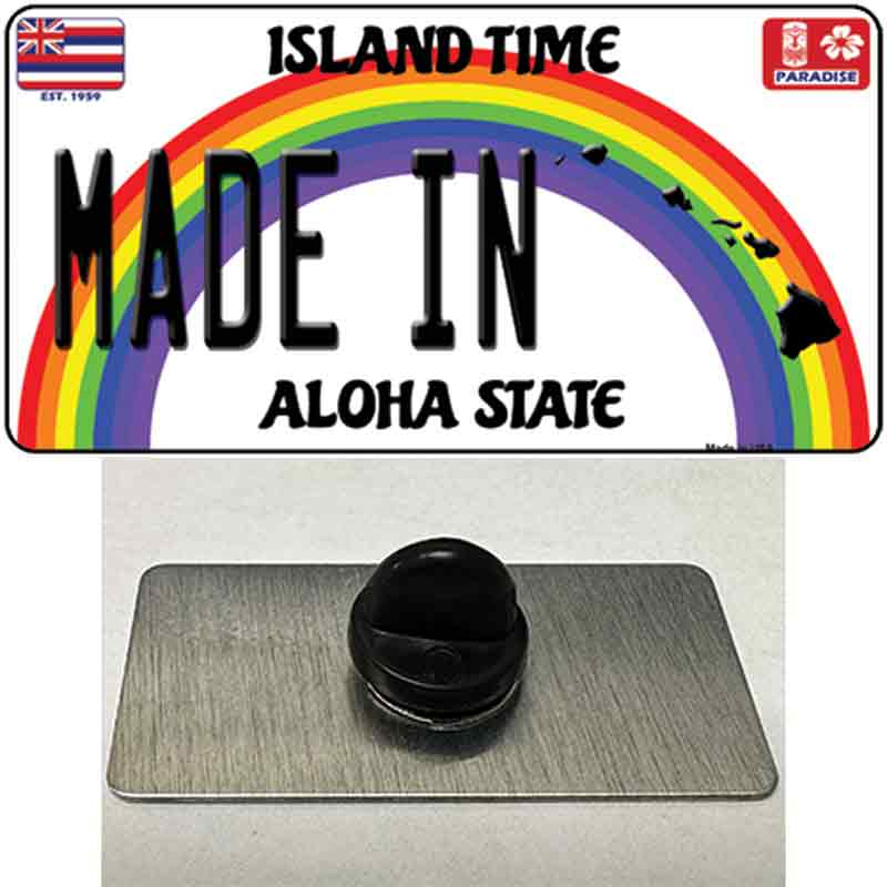 Made In Hawaii Silhouette Novelty Metal Hat Pin