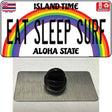 Eat Sleep Surf Hawaii Novelty Metal Hat Pin