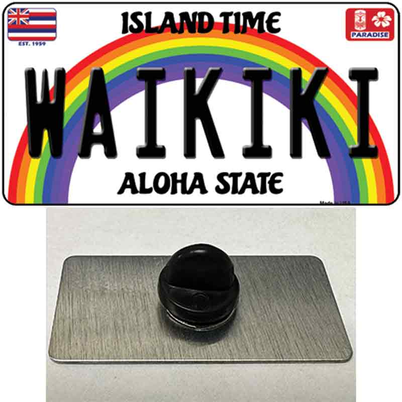 Waikiki Hawaii Novelty Metal Hat Pin