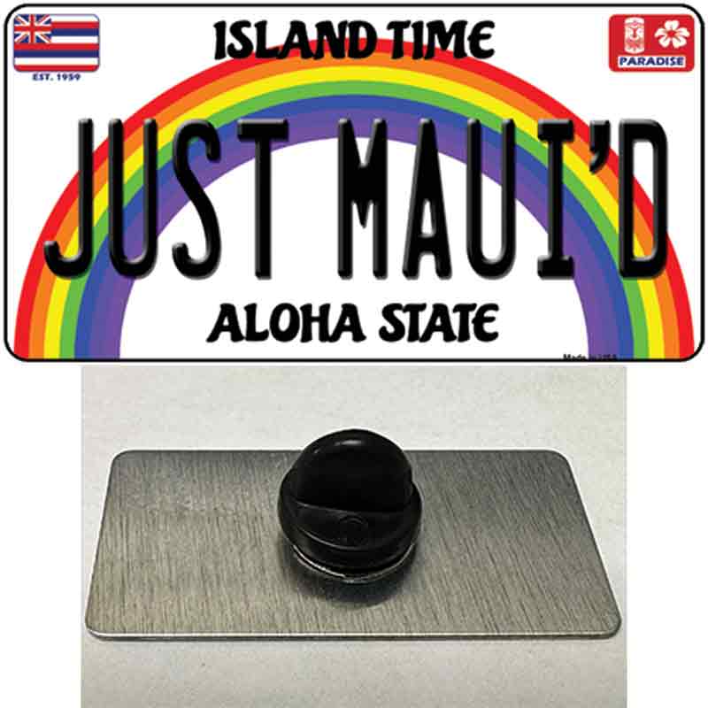 Just Mauid Hawaii Novelty Metal Hat Pin