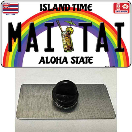 Mai Tai Hawaii Novelty Metal Hat Pin