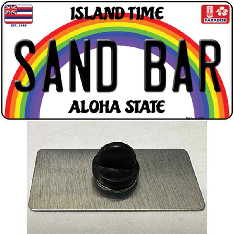 Sand Bar Hawaii Novelty Metal Hat Pin