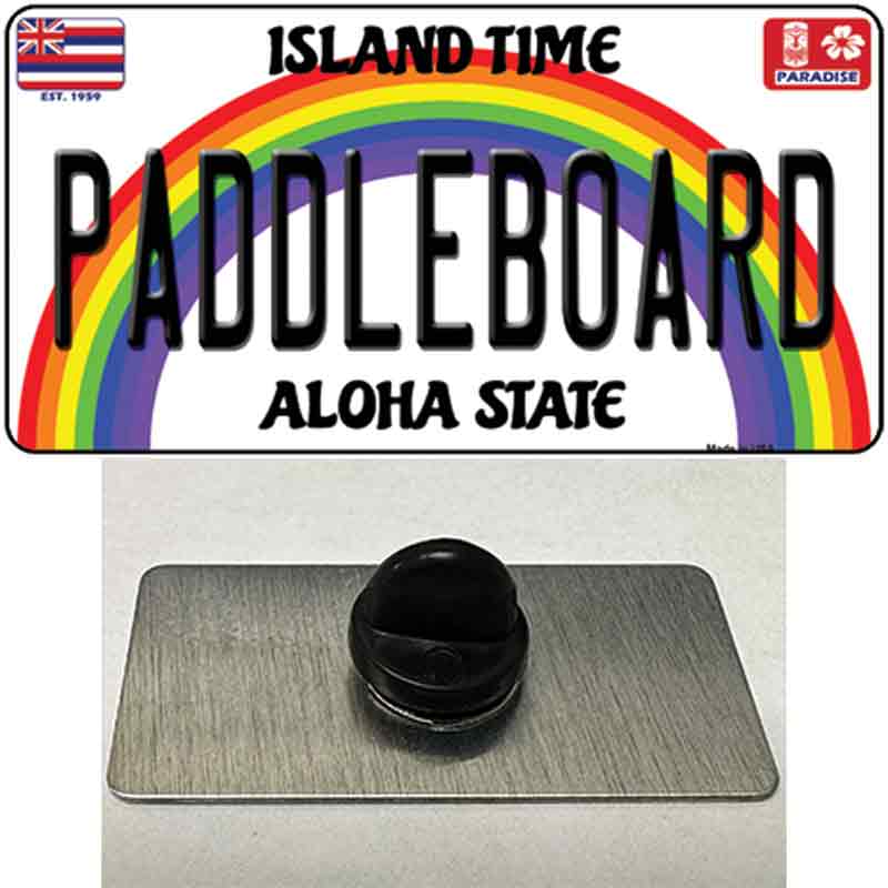 Paddleboard Hawaii Novelty Metal Hat Pin