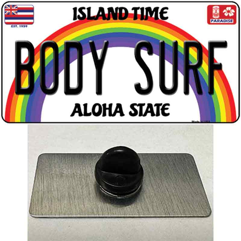 Body Surf Hawaii Novelty Metal Hat Pin