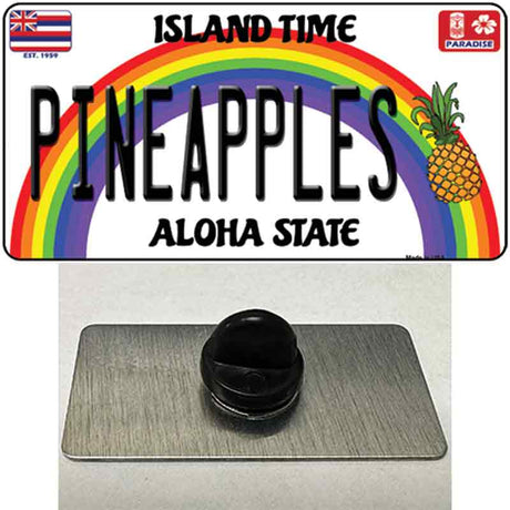 Pineapples Hawaii Novelty Metal Hat Pin