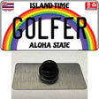 Golfer Hawaii Novelty Metal Hat Pin