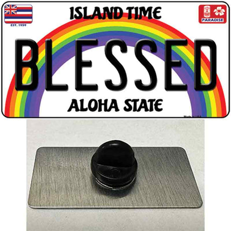 Blessed Hawaii Novelty Metal Hat Pin