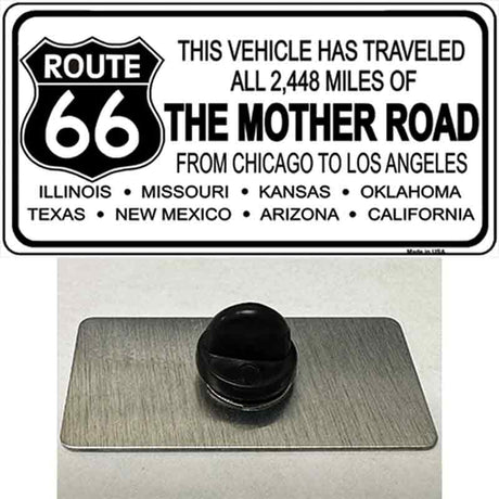 Route 66 The Mother Road Novelty Metal Hat Pin