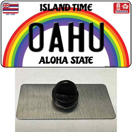 Oahu Hawaii Novelty Metal Hat Pin