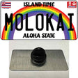 Molokai Hawaii Novelty Metal Hat Pin