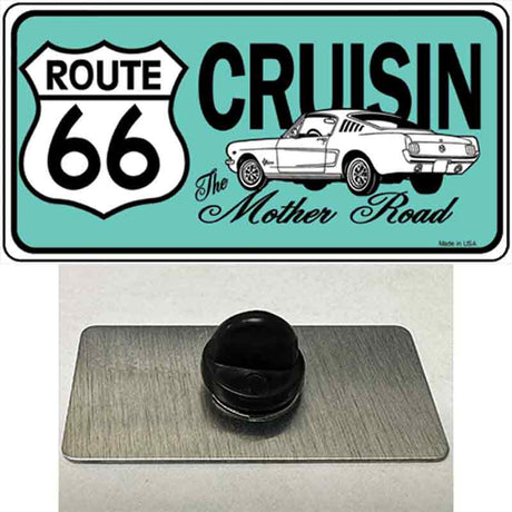 Route 66 Retro Cruisin Novelty Metal Hat Pin