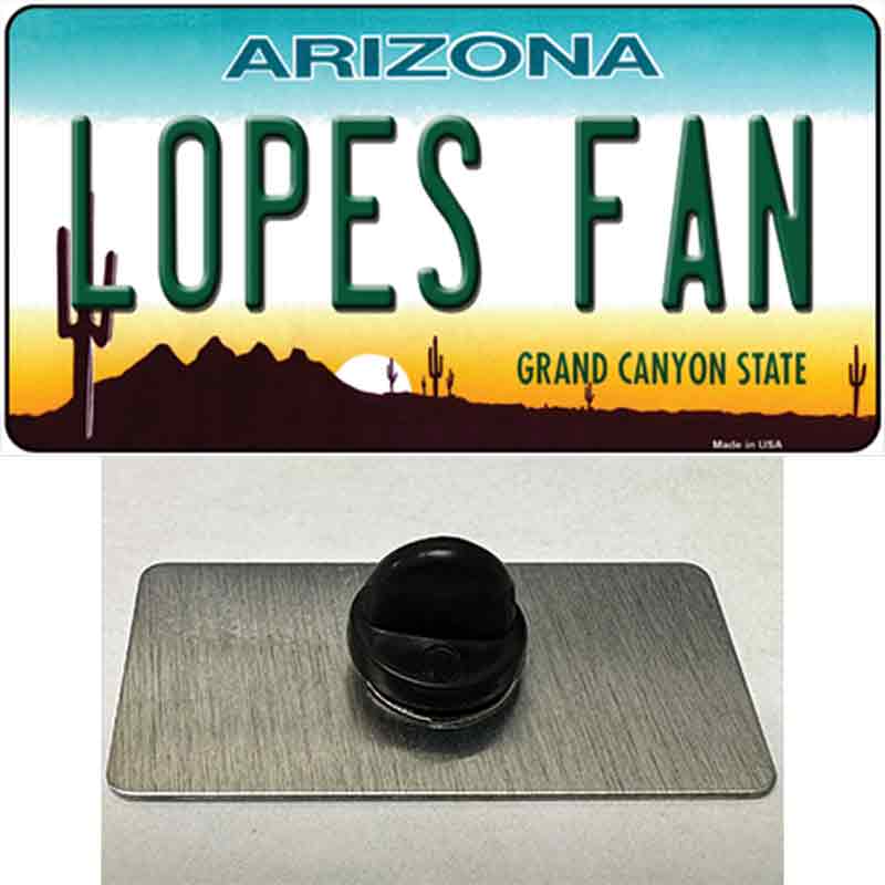 Lopes Fan Novelty Metal Hat Pin