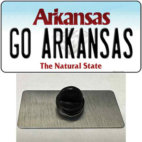 Go Arkansas Novelty Metal Hat Pin