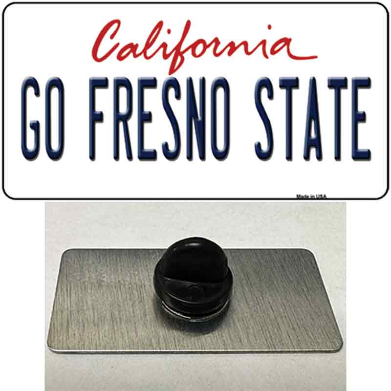 Go Fresno State Novelty Metal Hat Pin