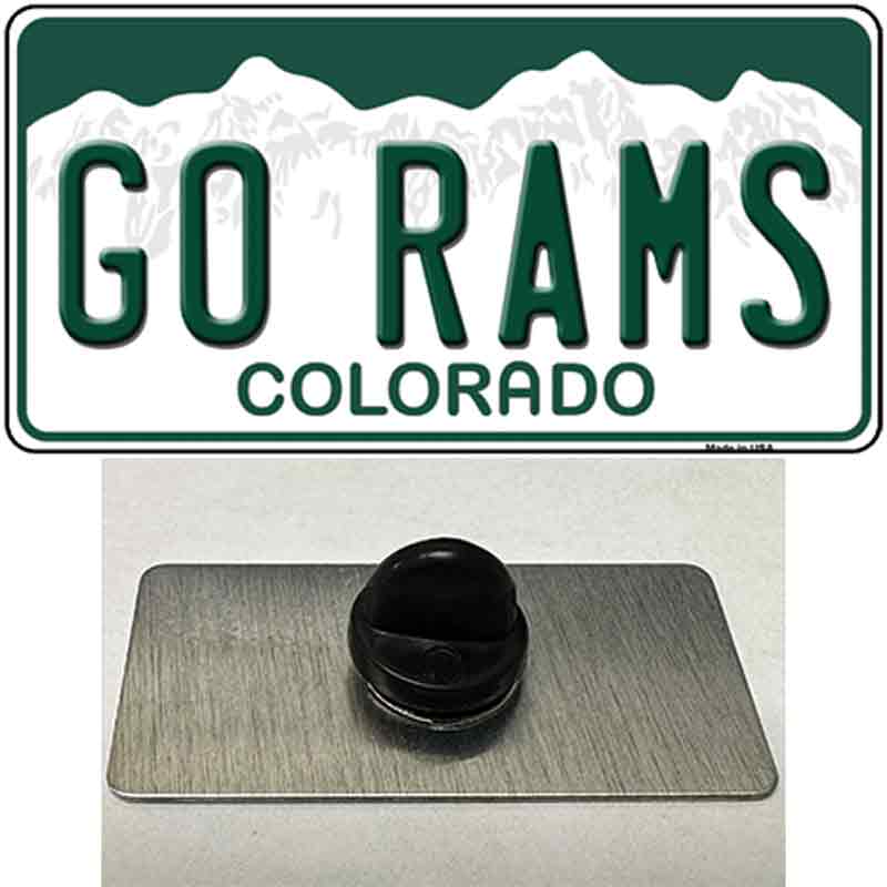 Go Rams Novelty Metal Hat Pin