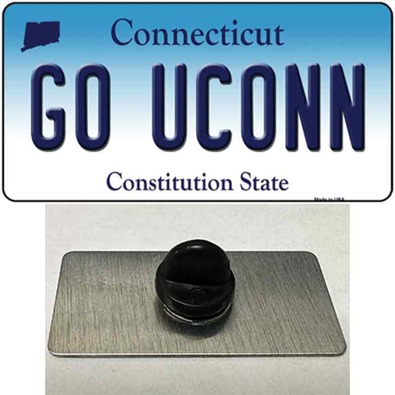 Go UConn Novelty Metal Hat Pin