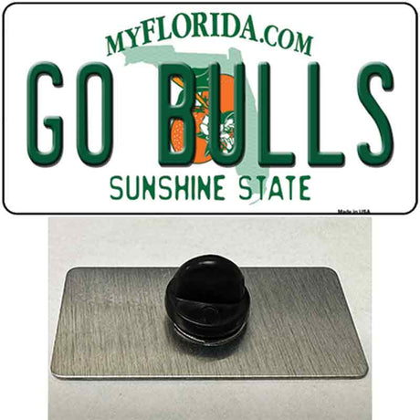 Go Bulls Novelty Metal Hat Pin