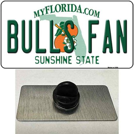 Bulls Fan Novelty Metal Hat Pin