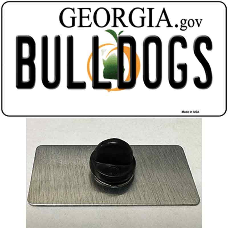 Bulldogs Georgia Peach Novelty Metal Hat Pin